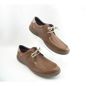 Notton Super Flex Brown Leather Moc Toe Loafers Chukka Men's 46 EU 12 US 11 UK